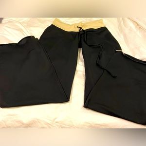 So Sporty Vintage/ Retro Flared Black Yoga Pants